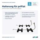 priwatt priFlat XL - Balkonkraftwerk mit Bodenhalterung (2x 580W) - Schwarz_halterungen