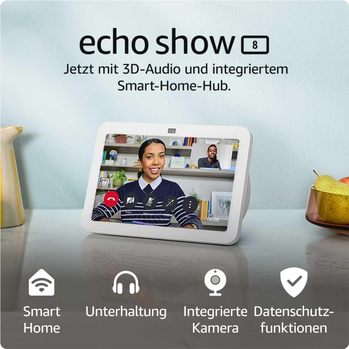 Amazon Echo Show 8 (3. Gen) + WiZ Smart Plug inkl. Powermeter