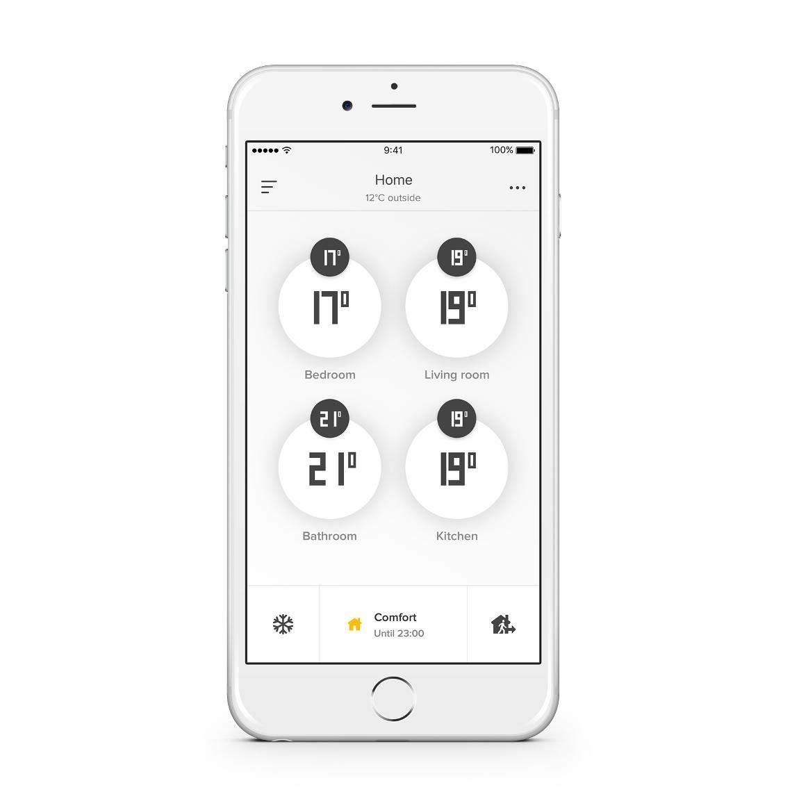 Netatmo NAV01-DE Heizkörperthermostat app