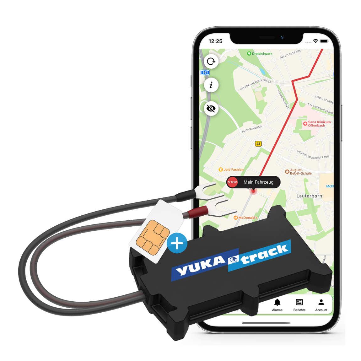 YUKAtrack easyWire (2G) - Fahrzeug GPS Ortung Europaweit