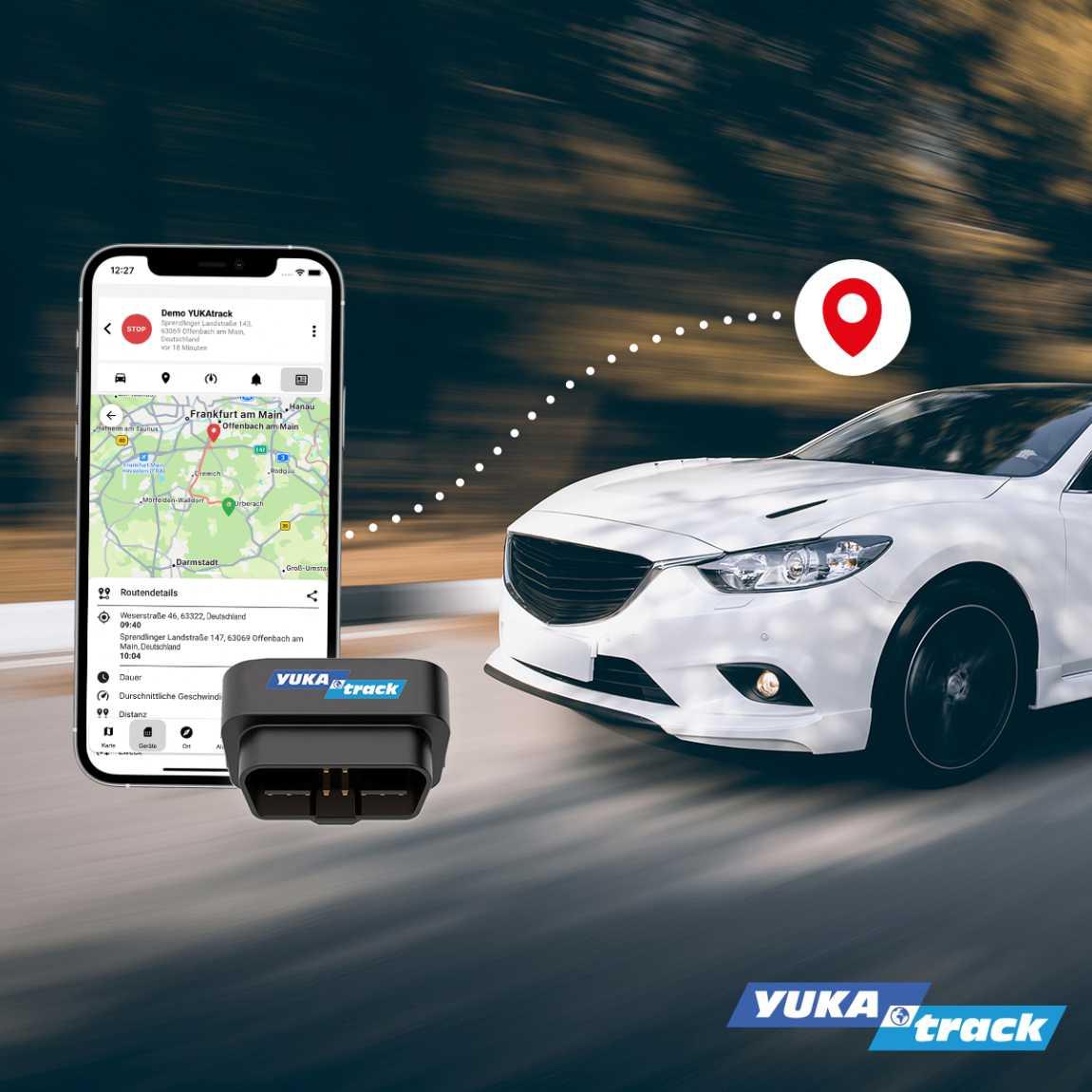 YUKAtrack OBD2 (2G) - Fahrzeug GPS Ortung Europaweit