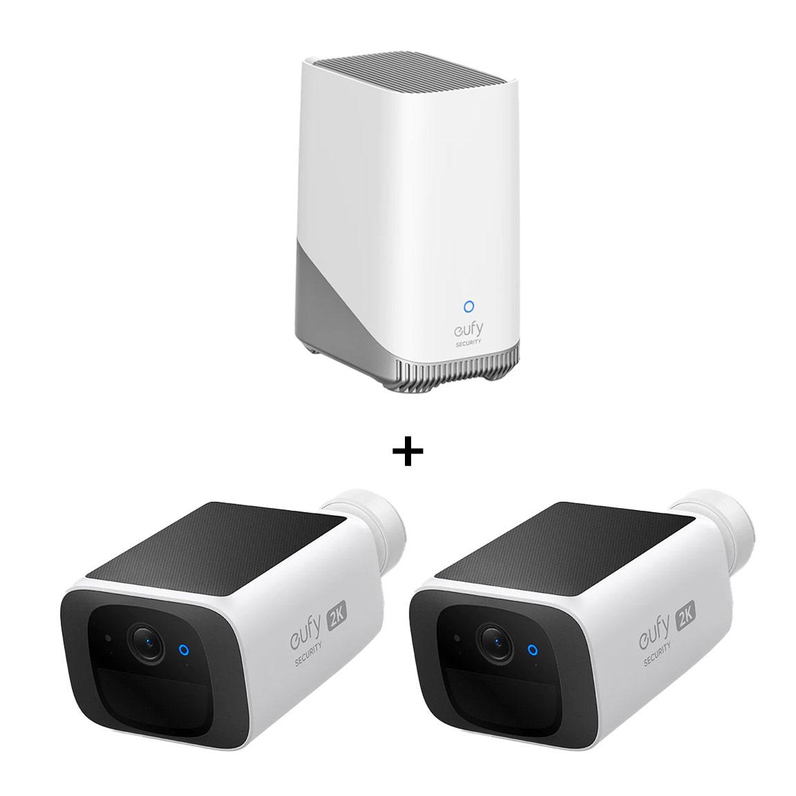 eufy SoloCam S220 - 2er-Set + Homebase 3