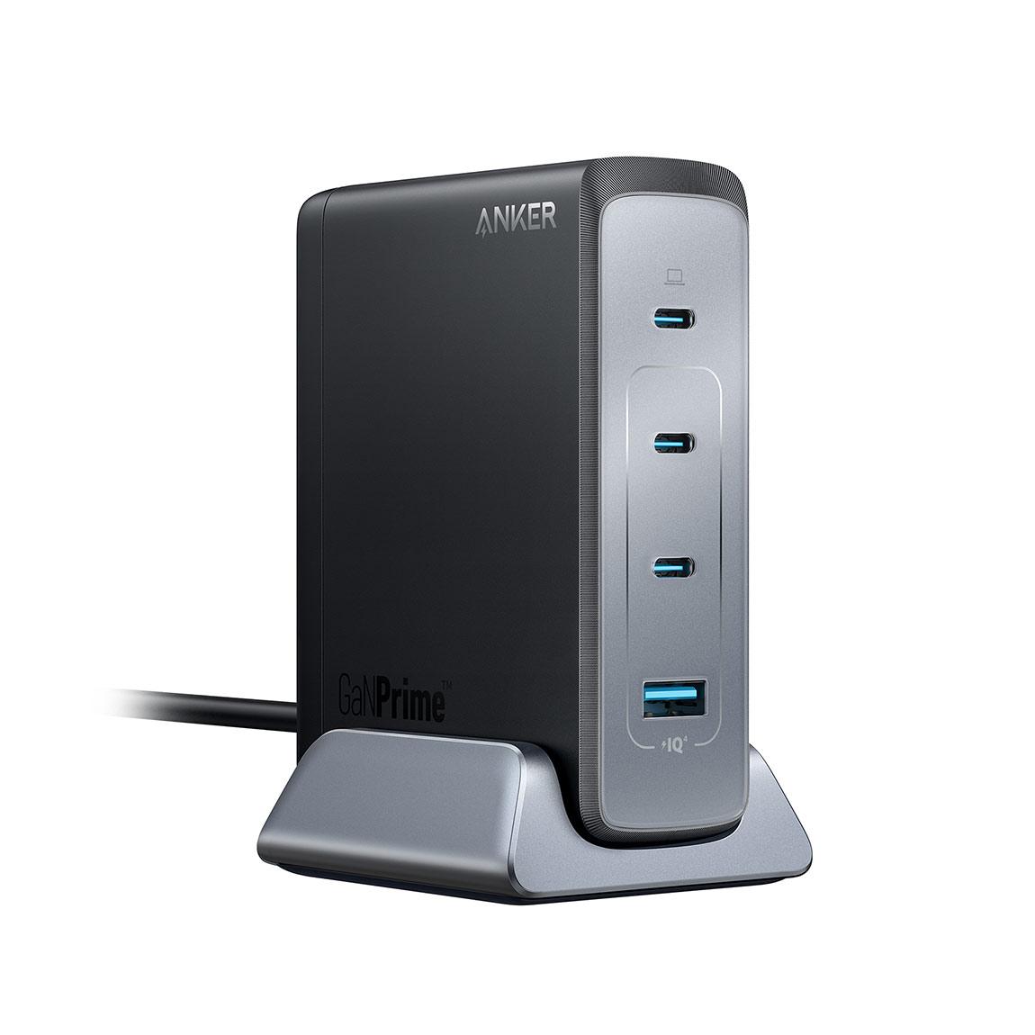 Anker 749 GaNPrime Wandladegerät - 240W 4 Ports - Schwarz