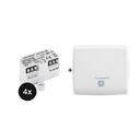 Homematic IP Access Point + Rollladenaktor - Unterputz 4er-Set