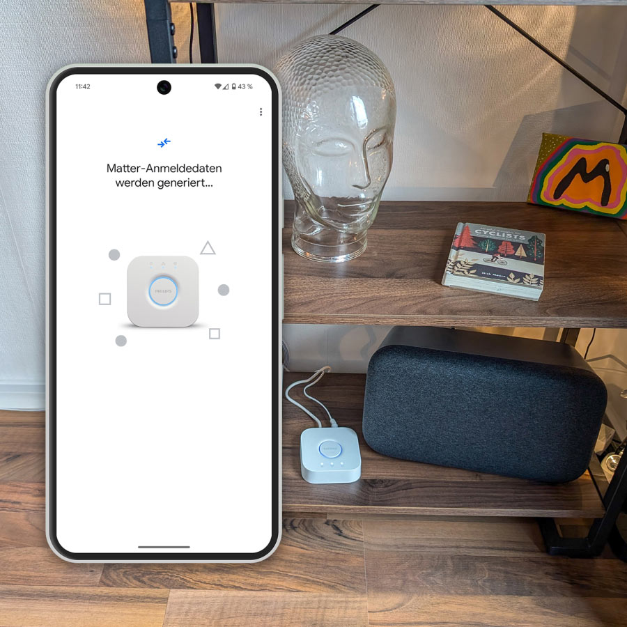 Philips Hue Bridge wird über Matter in Google Home hinzugefügt