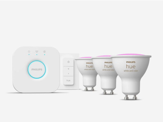 Philips Hue White & Color Ambiance GU10 400lm Starter-Set + Dimmschalter