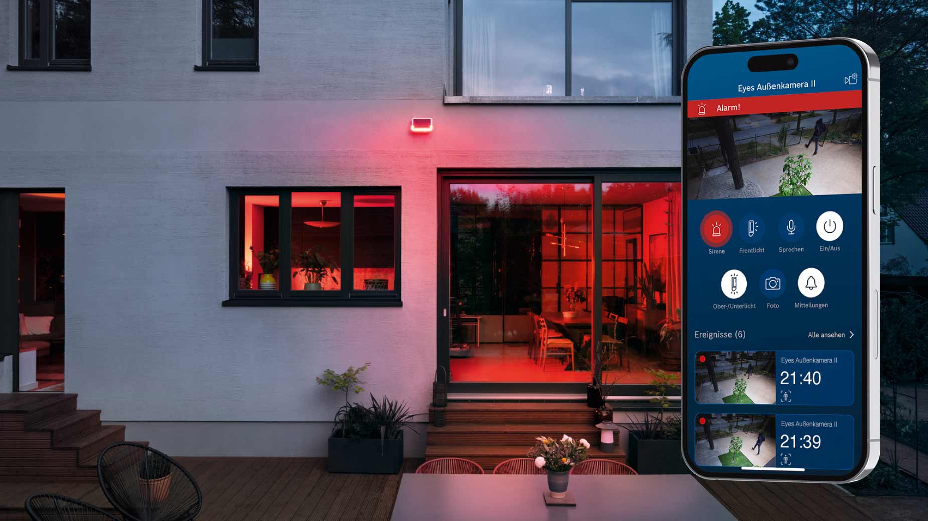 Bosch Smart Home smartes Sicherheitssystem mit Alarmsirene