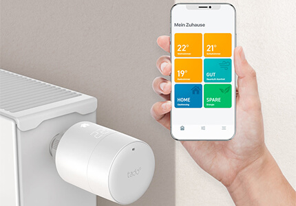 tado Heizkörperthermostat und Smartphone-App